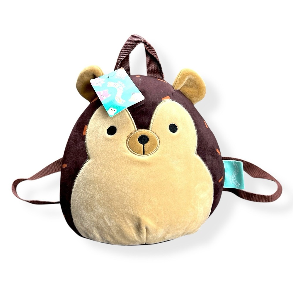 Squishmallows 10" Hans Hedgehog Squish Backpack Kelly Toys Bag W/‎ Tags